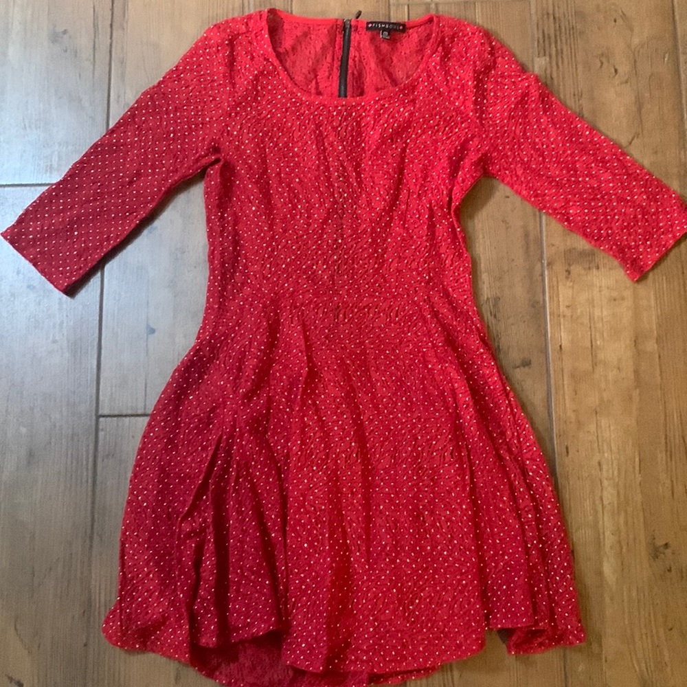 Lace Red Dress